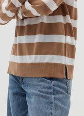 Ovs Striped Top With Raglan Sleeves