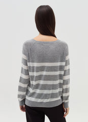 Ovs Striped Top With Raglan Sleeves