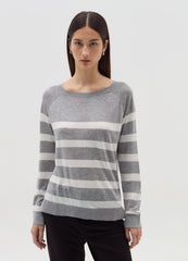 Ovs Striped Top With Raglan Sleeves
