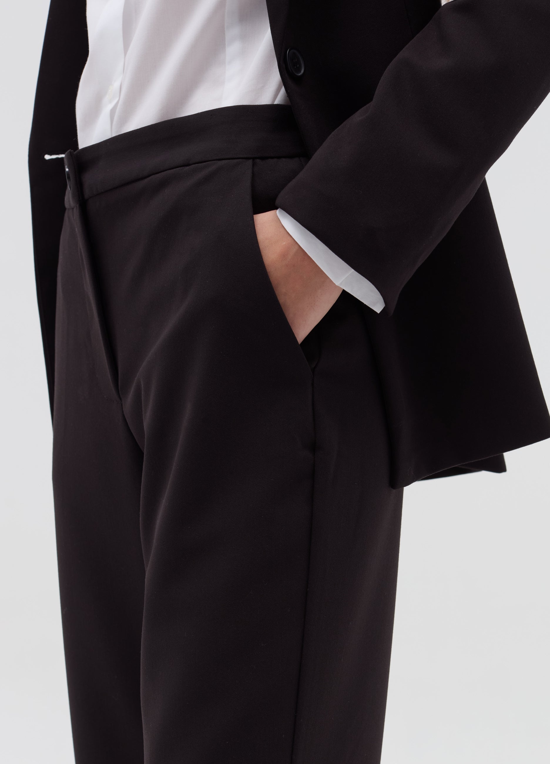 Straight-Fit Trousers With Turn Ups