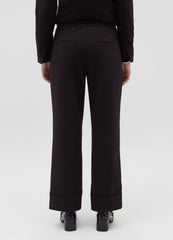 Straight-Fit Trousers With Turn Ups