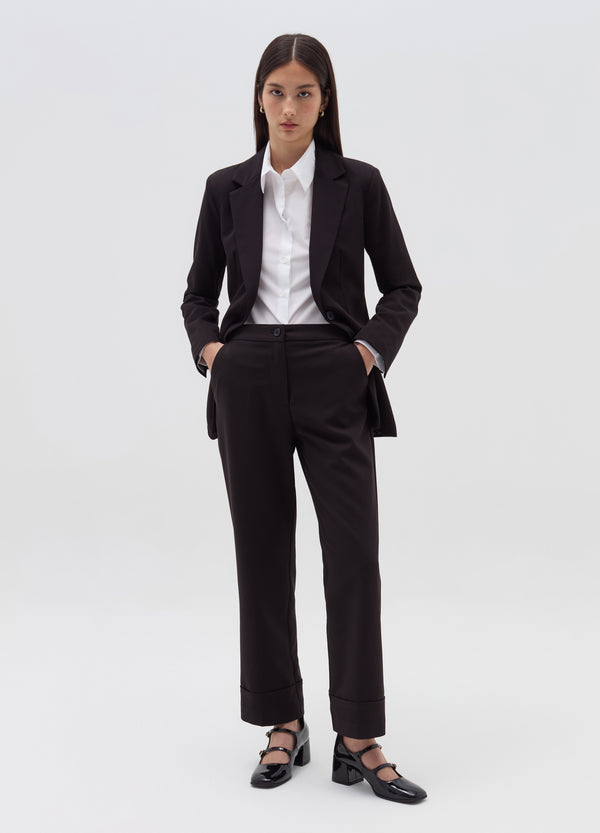 Ovs Straight-Fit Trousers With Turn Ups