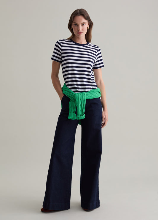 Striped T-Shirt In Supima Cotton