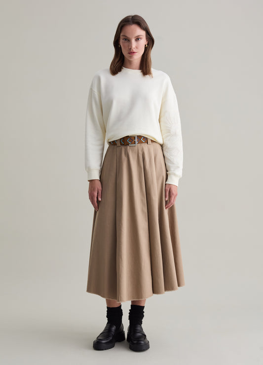 Sweatshirt With Floral Embroidery