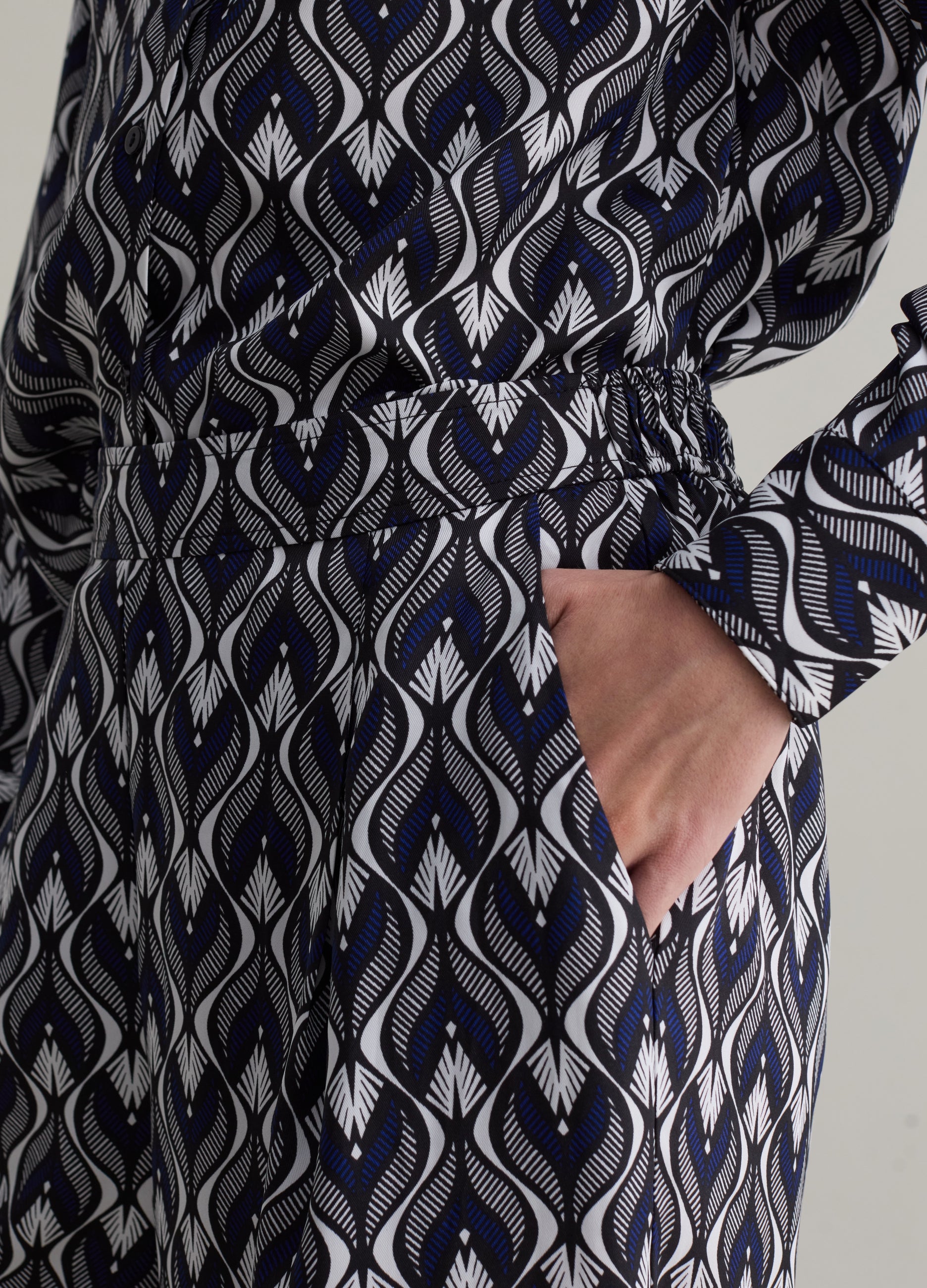 Ovs Relaxed-Fit Trousers With Pattern Print