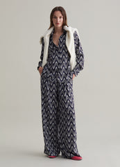 Ovs Relaxed-Fit Trousers With Pattern Print