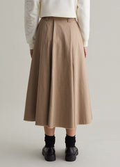 Full Midi Skirt With Fringing