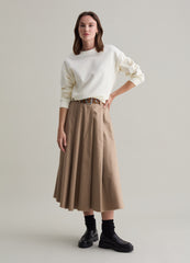 Full Midi Skirt With Fringing