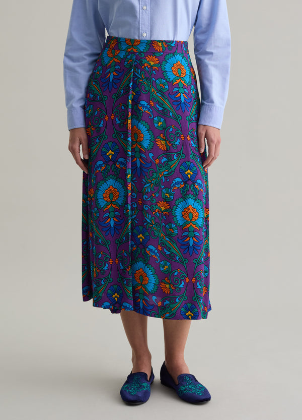 Ovs Midi Skirt In Viscose With Print