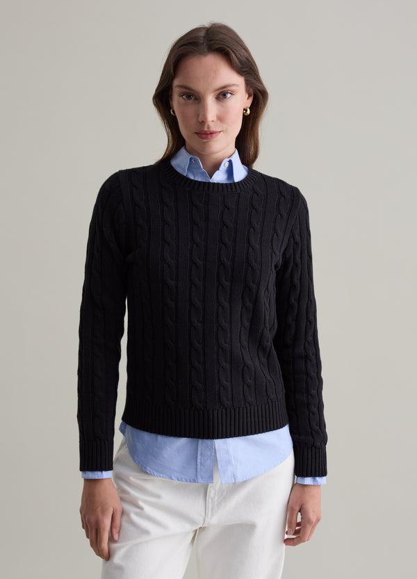 Ovs Ribbed Pullover With Cable-Knit Design