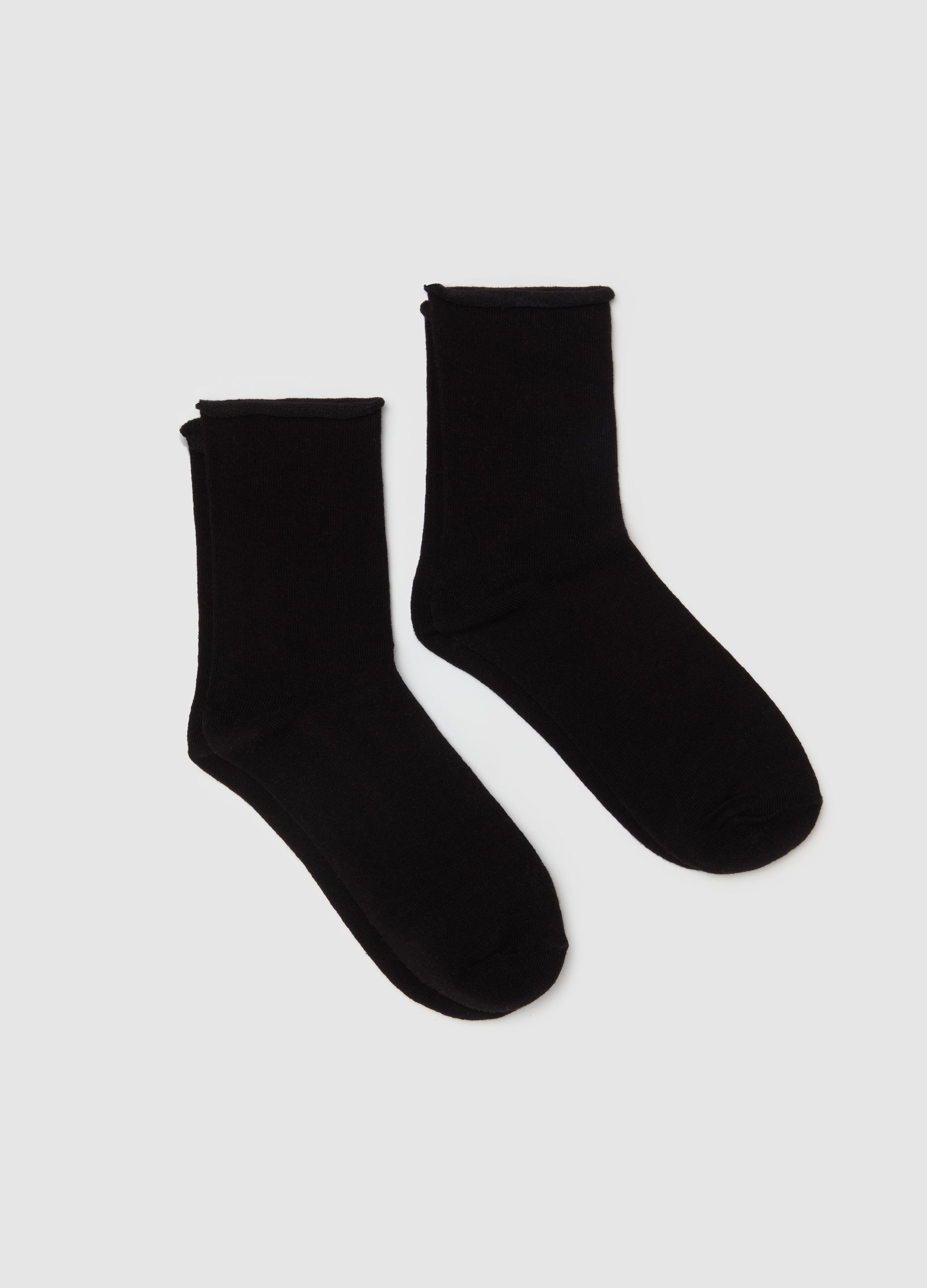 Ovs Two-Pair Pack Short Socks With Rolled Edging