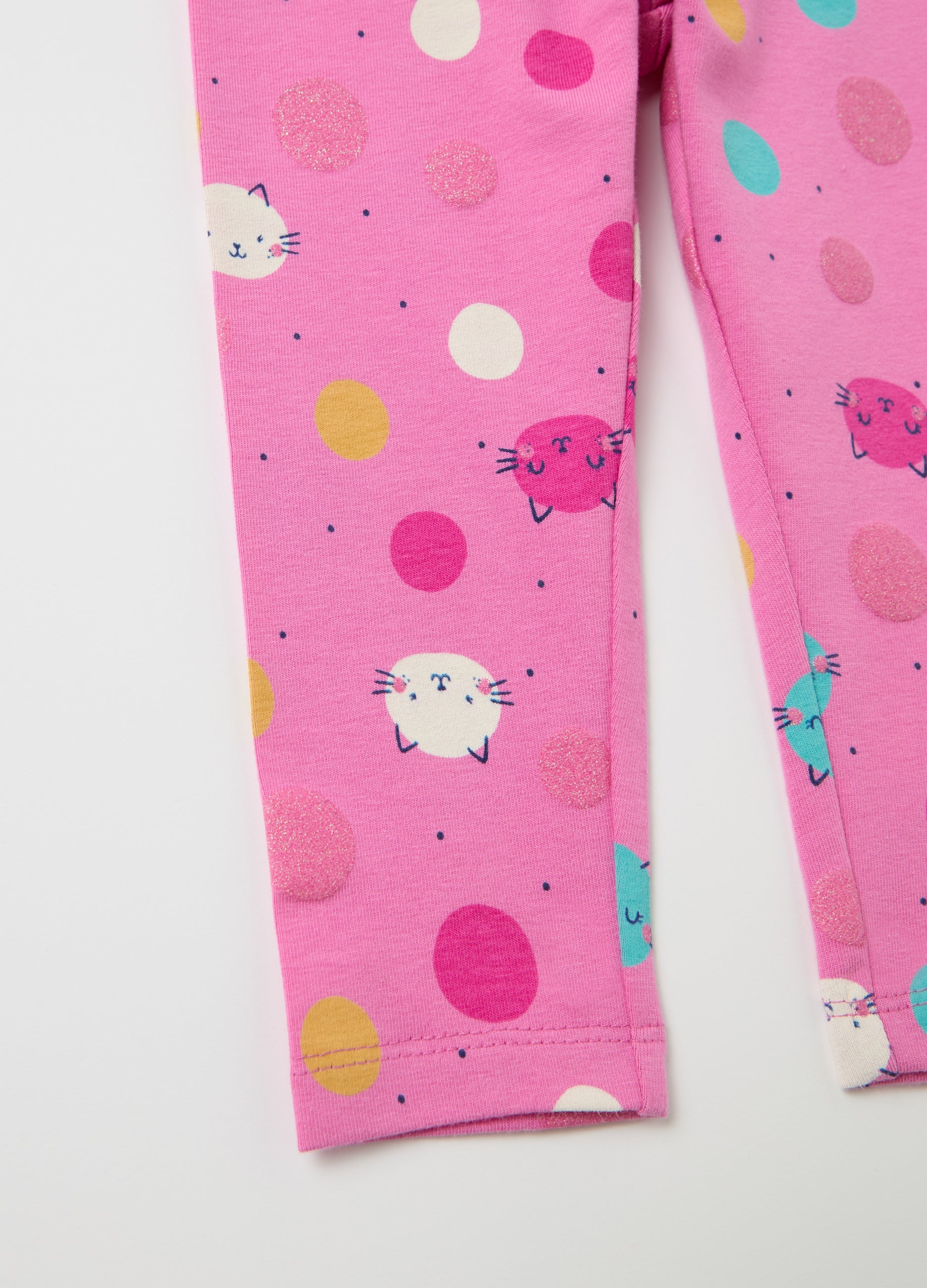 Printed Stretch Cotton Leggings