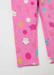 Printed Stretch Cotton Leggings