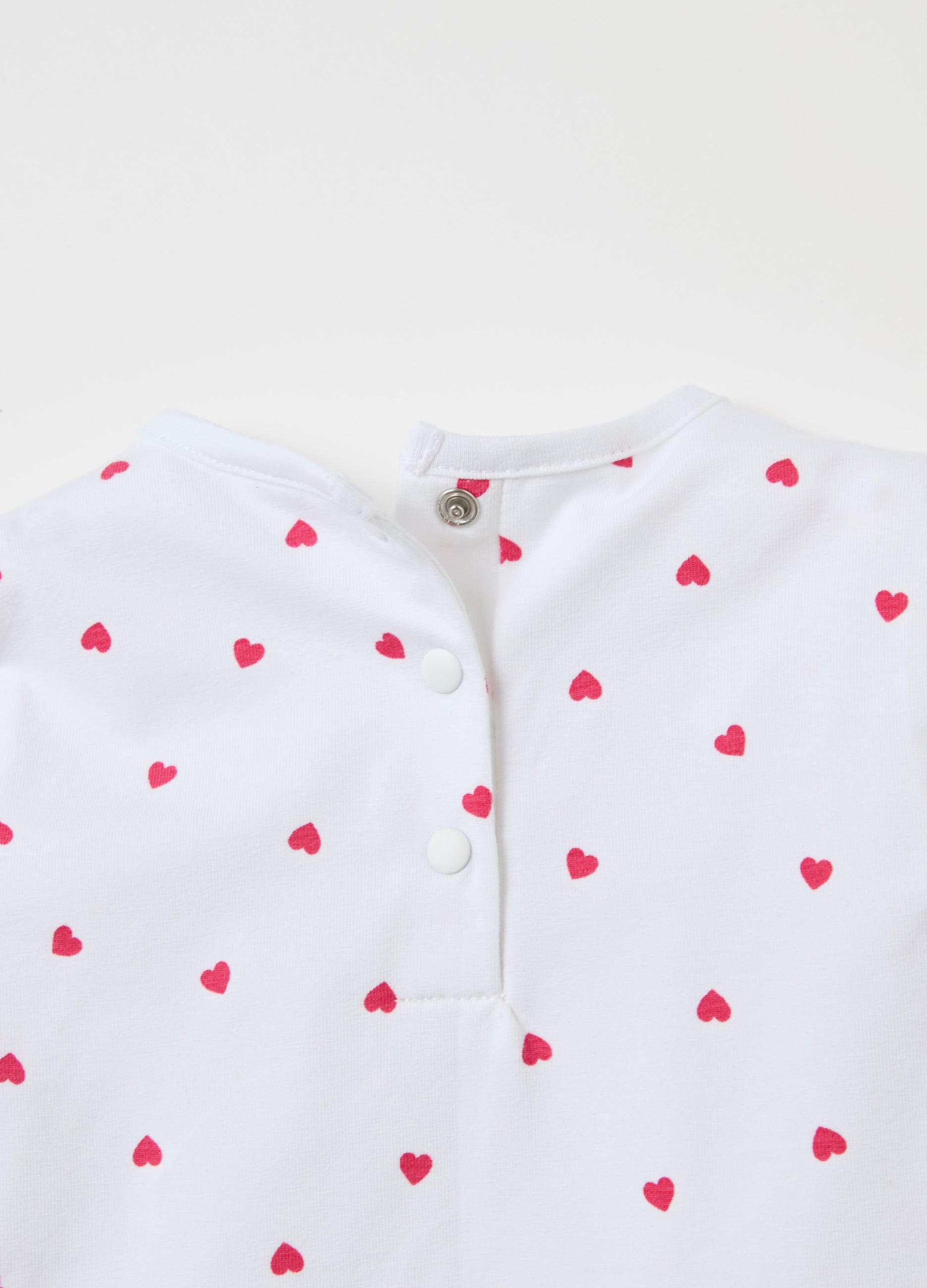 Long-Sleeved T-Shirt With Minnie And Mickey Mouse Print