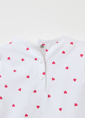 Long-Sleeved T-Shirt With Minnie And Mickey Mouse Print