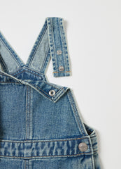 Ovs Denim Dungarees With Abrasions