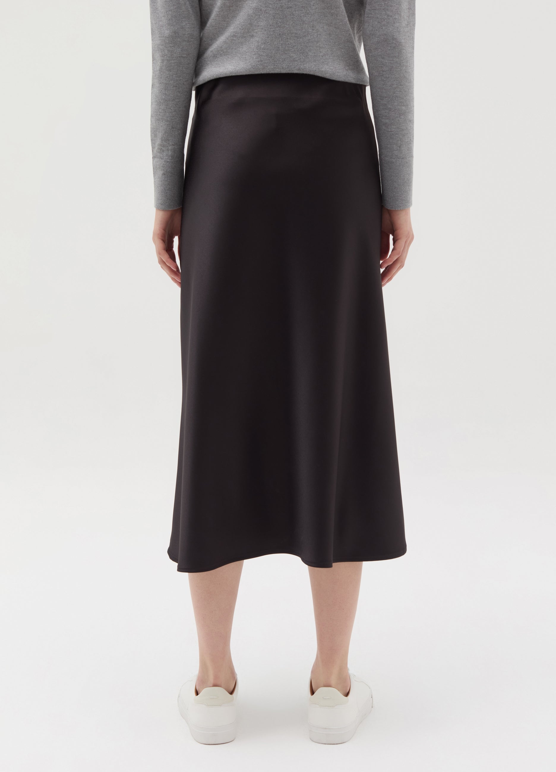 Midi Skirt In Satin