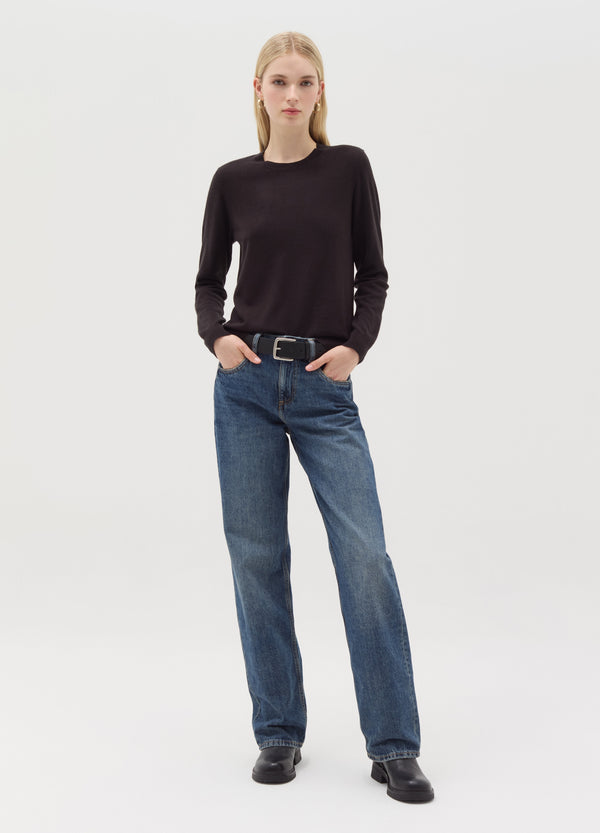 Ovs Top With Long Sleeves And Round Neck