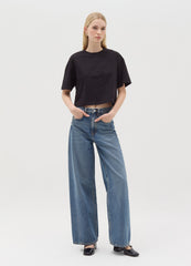 Cotton T-Shirt With Diamanté Motifs