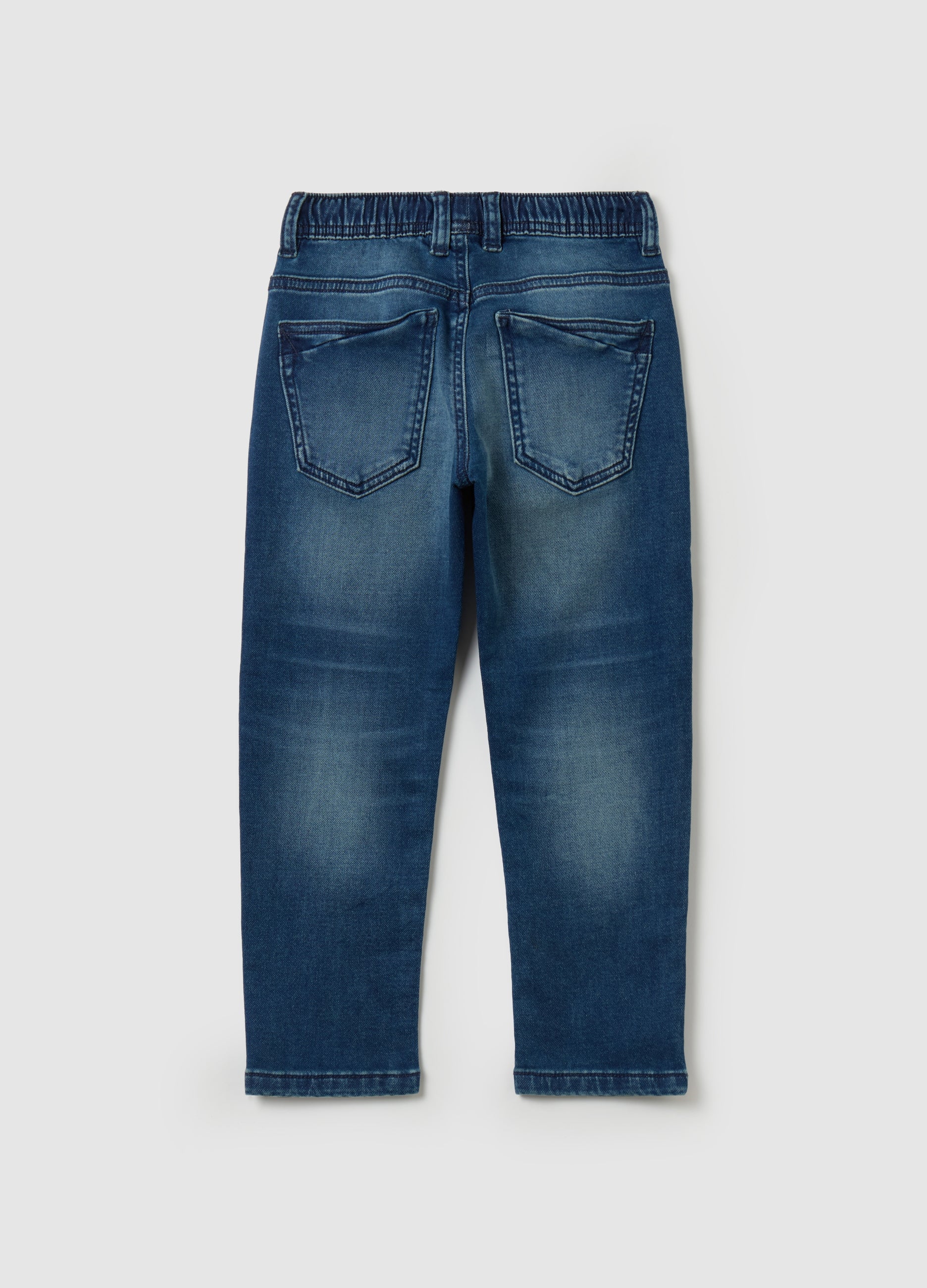 Ovs Denim Joggers With Drawstring
