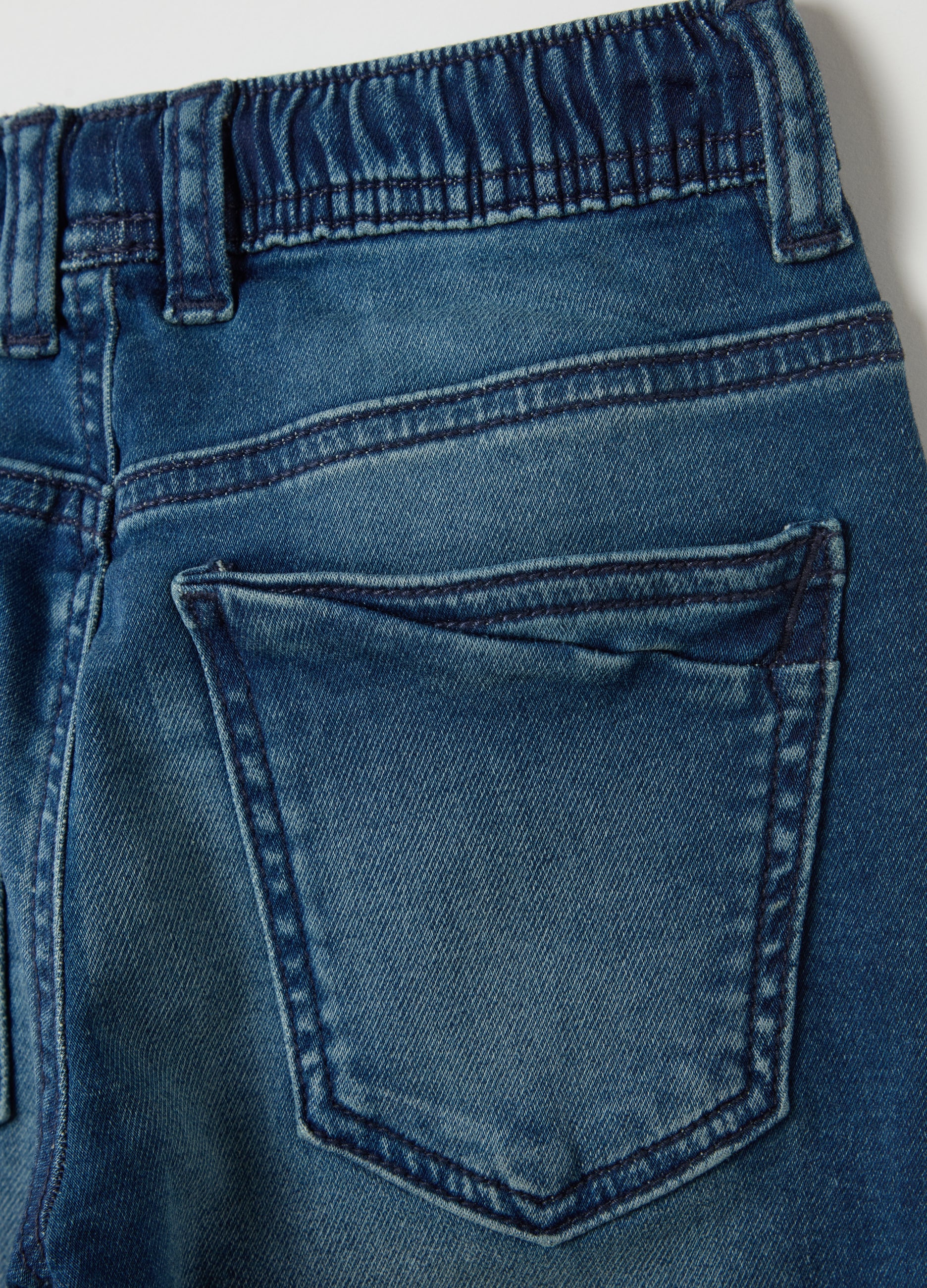 Ovs Denim Joggers With Drawstring