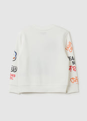 French Terry Sweatshirt With Print