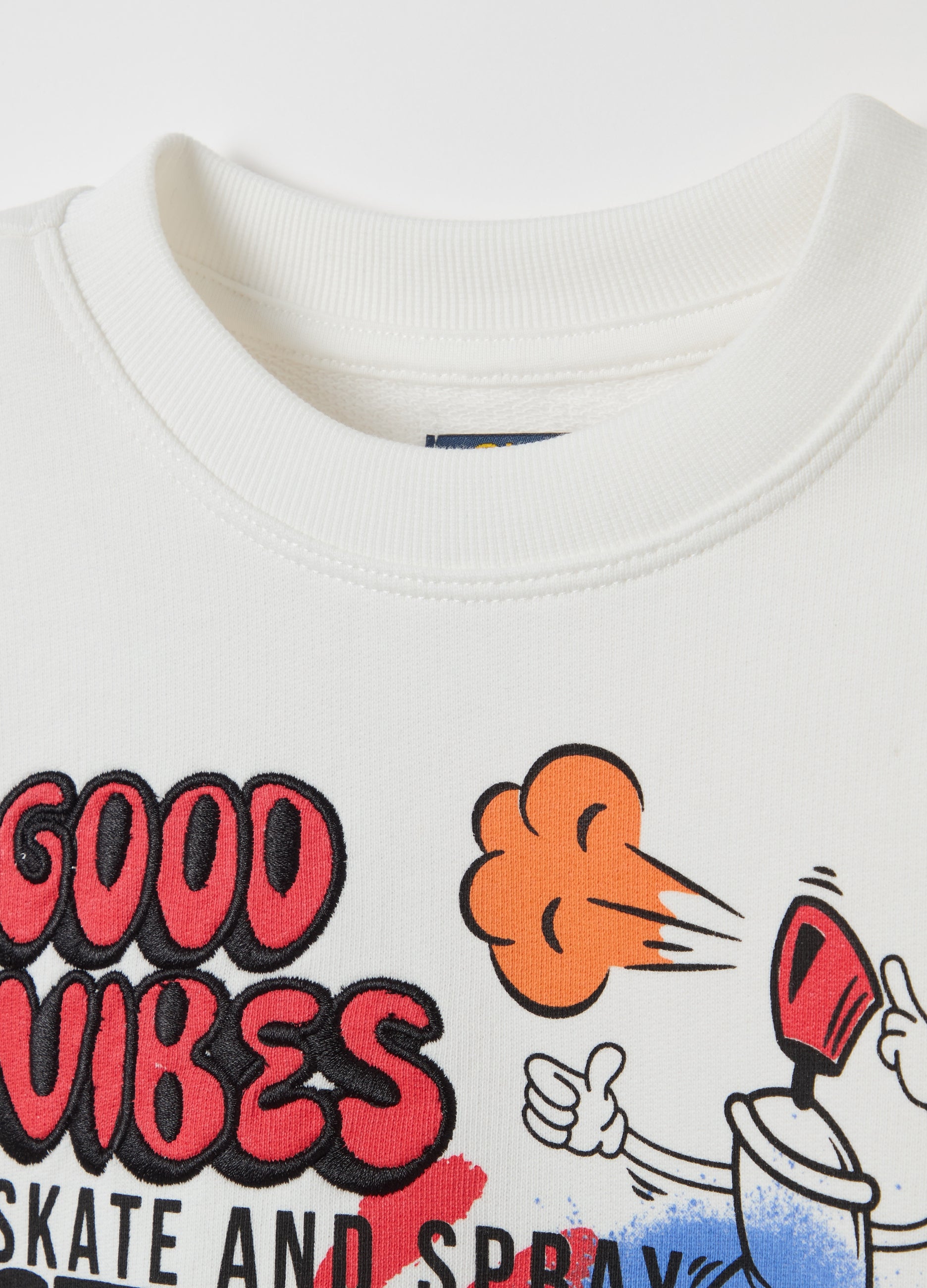 French Terry Sweatshirt With Print