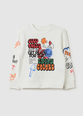 French Terry Sweatshirt With Print