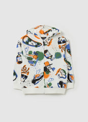 Ovs French Terry Full-Zip Sweatshirt With Print
