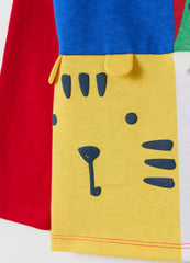 Long-Sleeved Colourblock T-Shirt In Organic Cotton