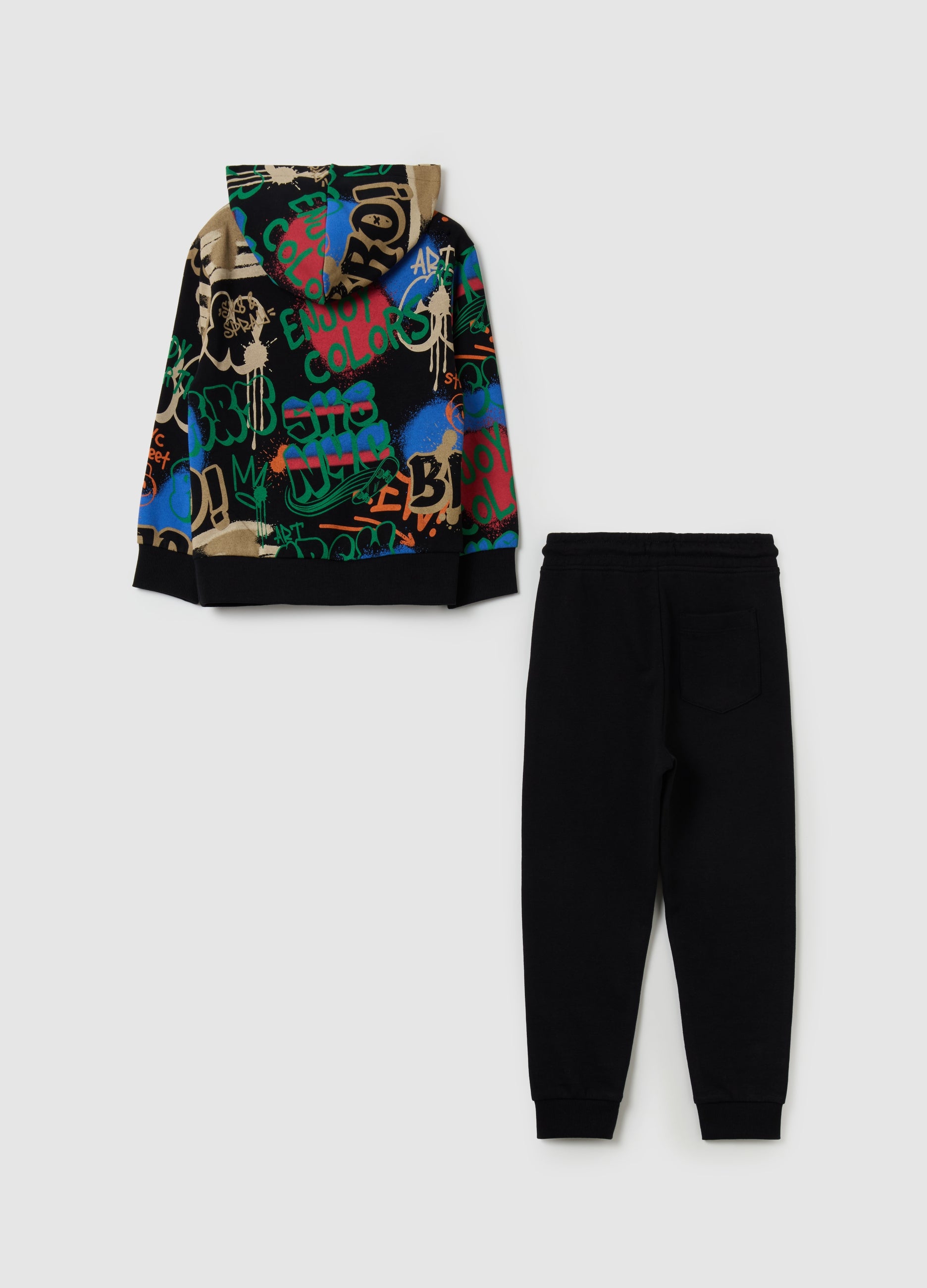 Fleece Jogging Set With Print