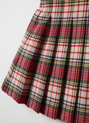 Pleated Skirt With Tartan Pattern