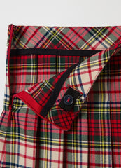 Pleated Skirt With Tartan Pattern