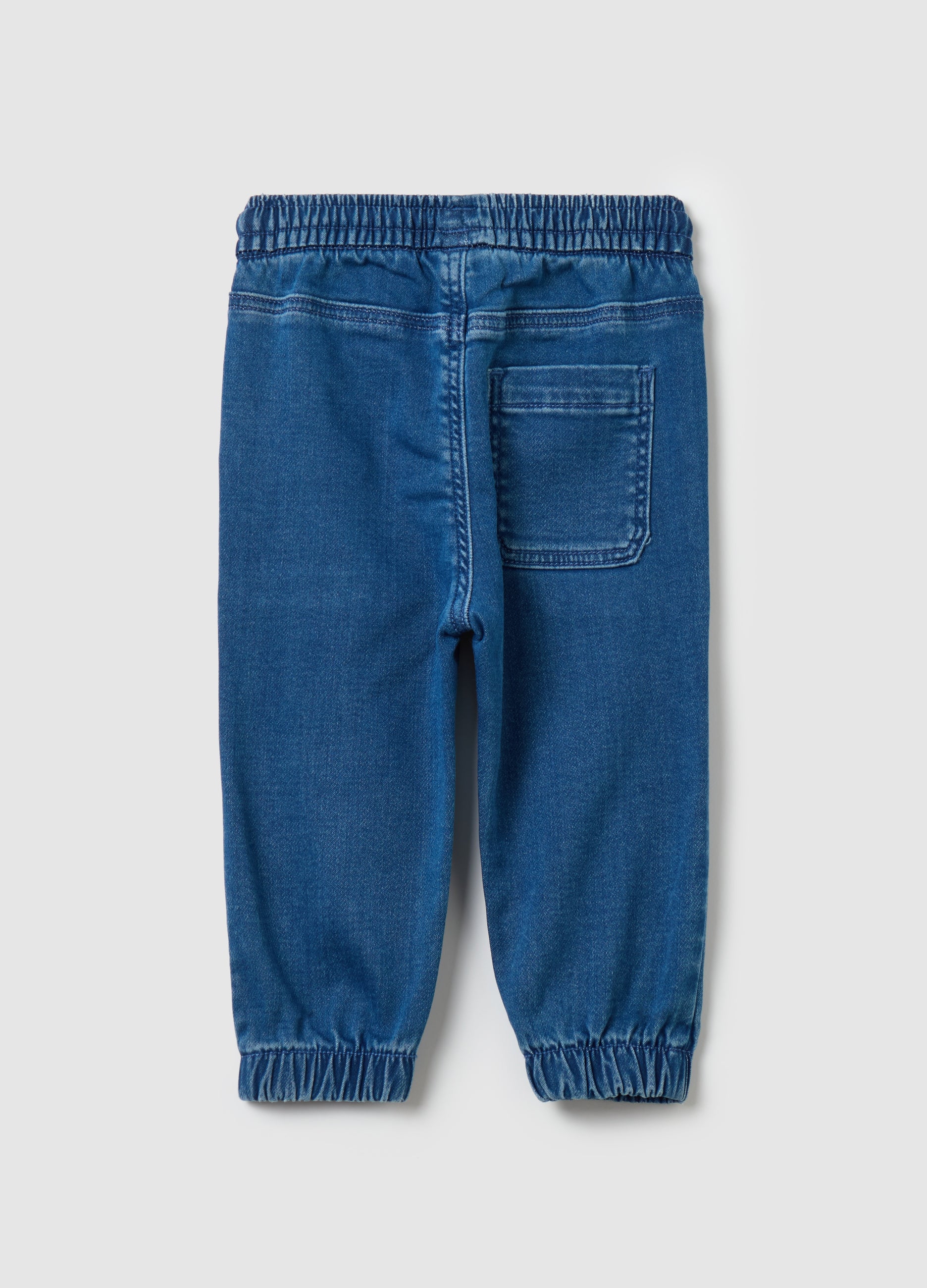 Ovs Denim Joggers With Drawstring