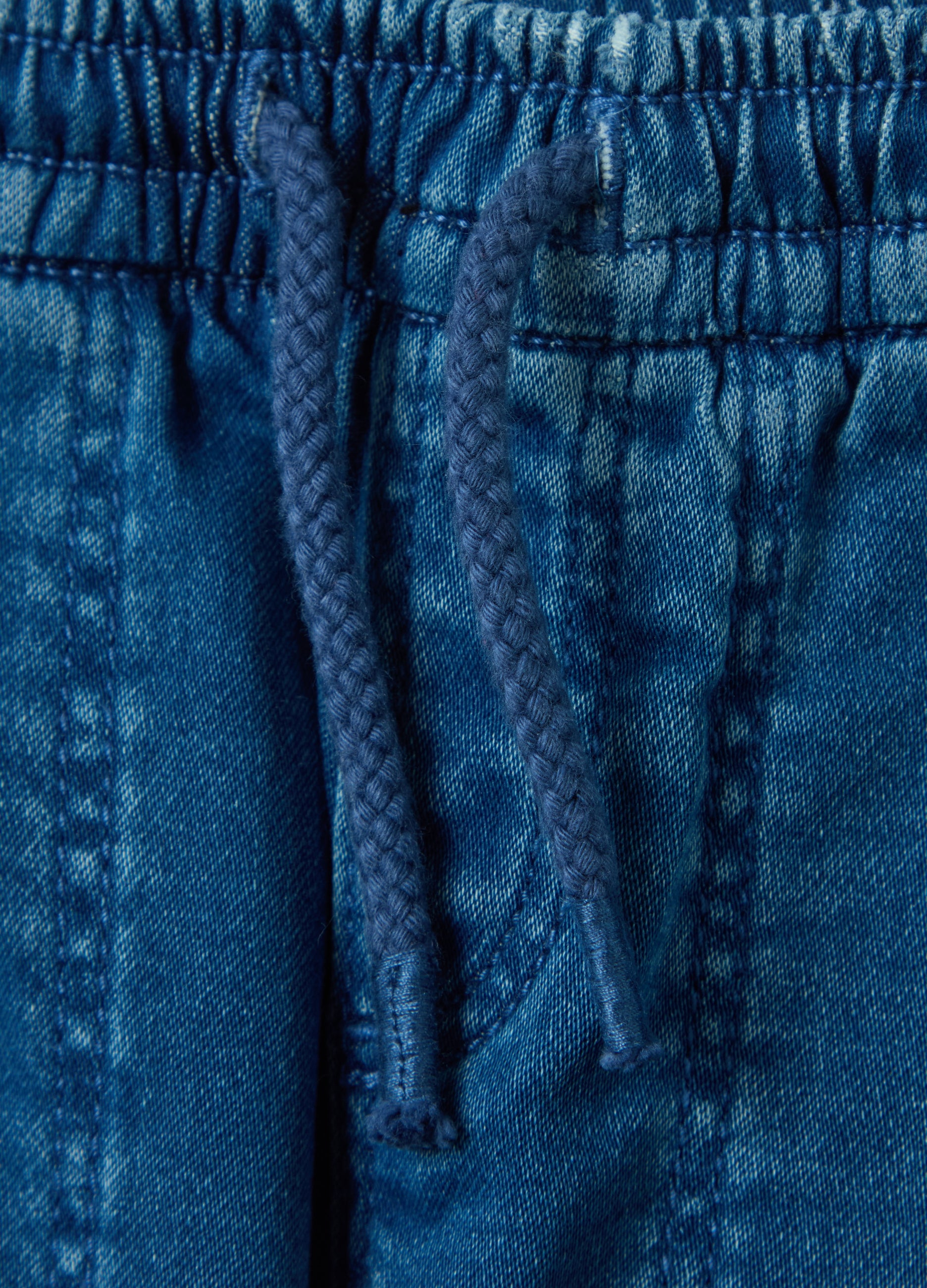 Ovs Denim Joggers With Drawstring