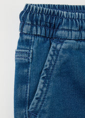 Ovs Denim Joggers With Drawstring