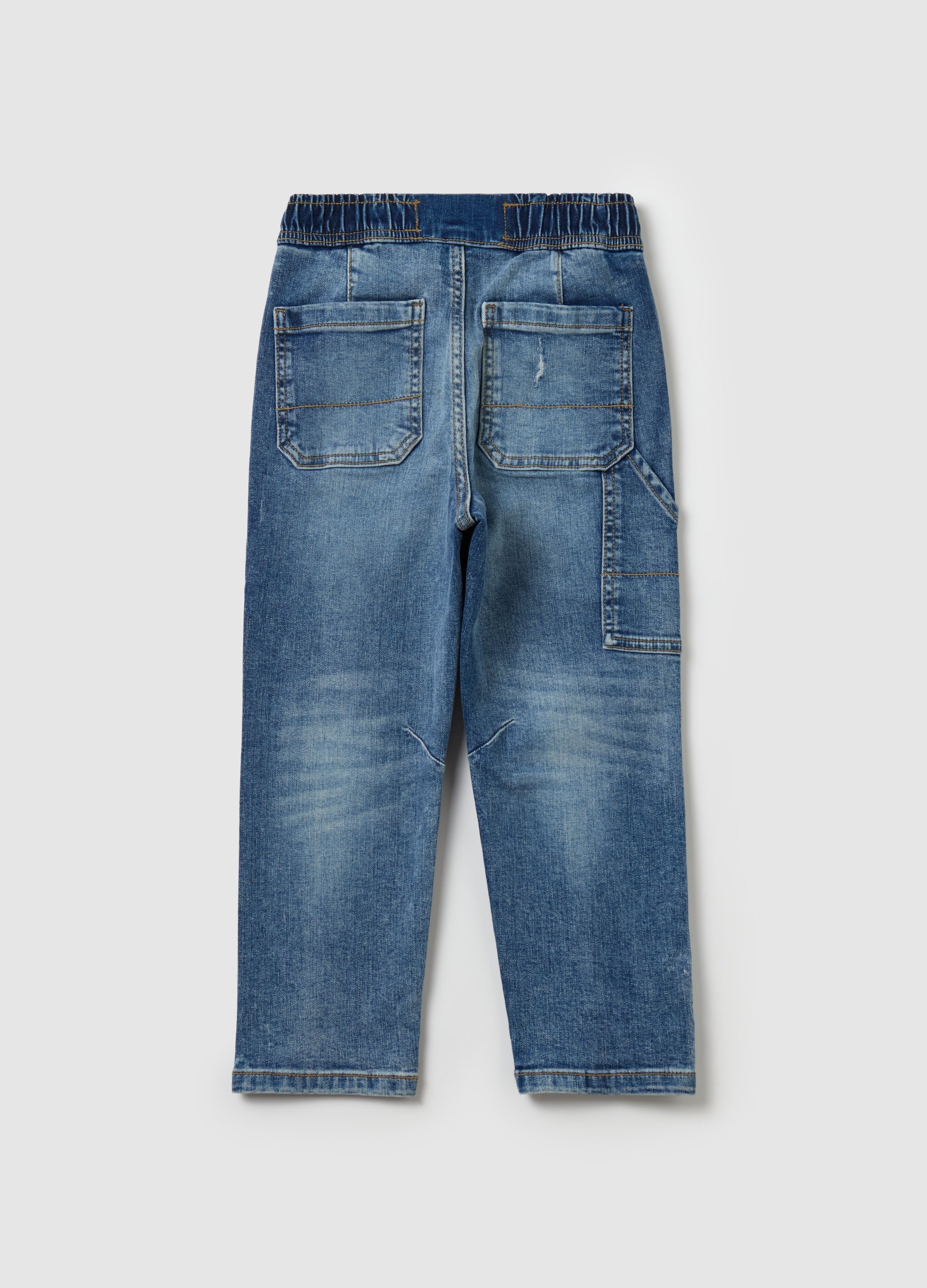 Ovs Denim Joggers With Drawstring