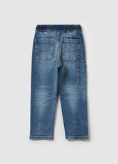 Ovs Denim Joggers With Drawstring