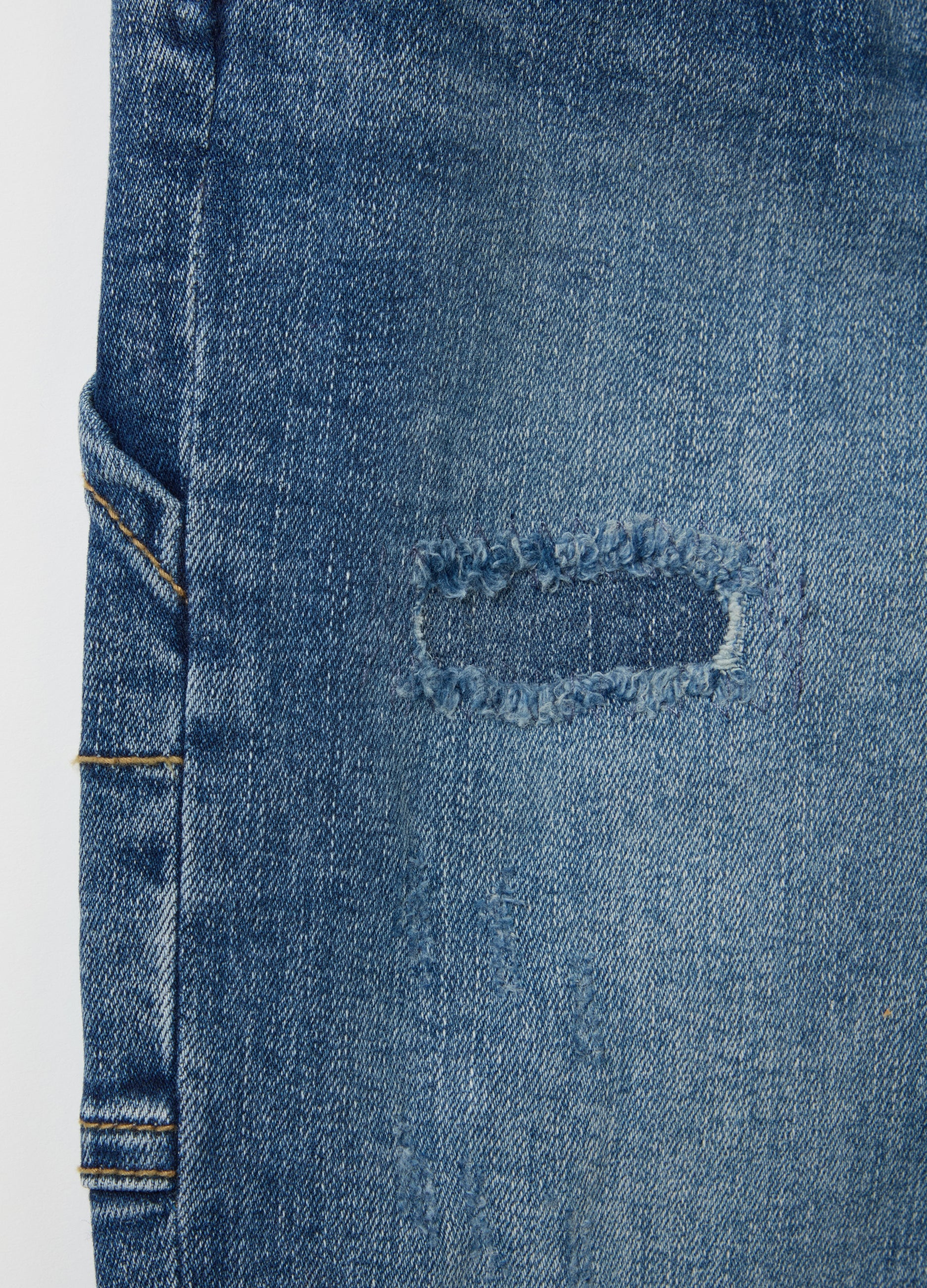 Ovs Denim Joggers With Drawstring