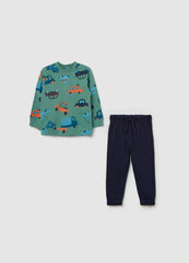 French Terry Jogging Set With Print