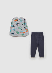 French Terry Jogging Set With Print