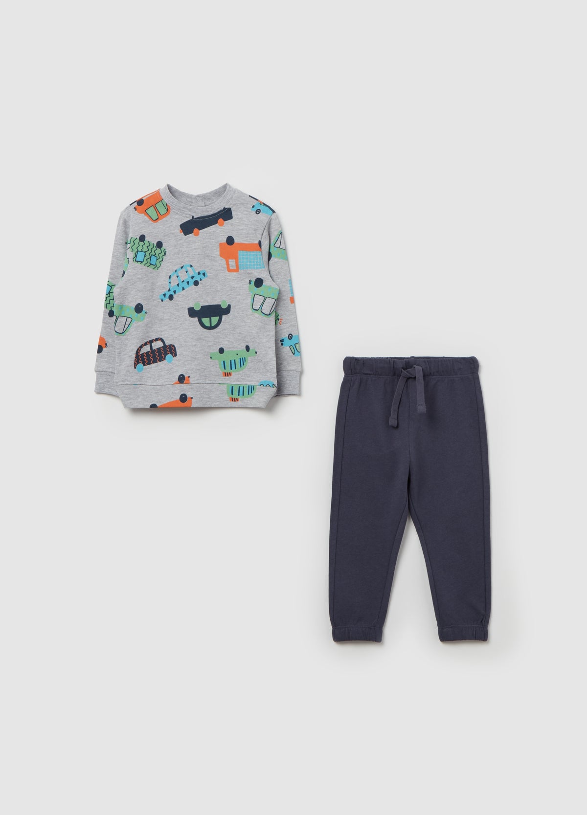 French Terry Jogging Set With Print