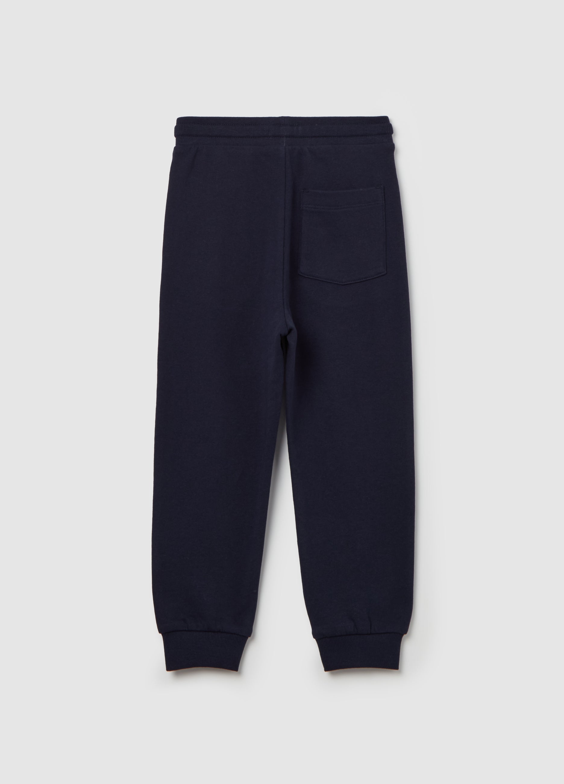 Ovs Fleece Joggers With Drawstring And Print