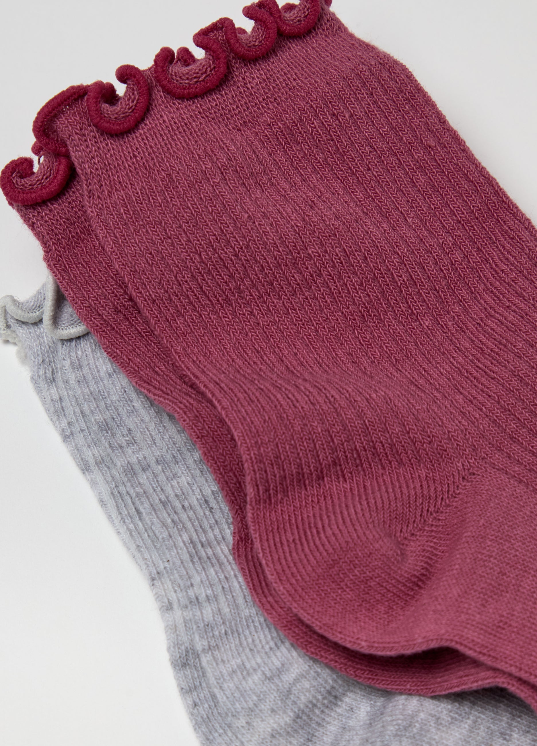 Ovs Three-Pair Pack Short Stretch Ribbed Socks