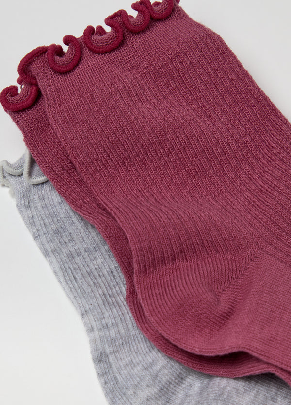Ovs Three-Pair Pack Short Stretch Ribbed Socks