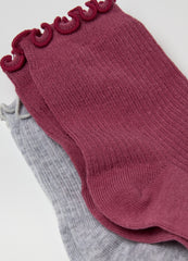 Ovs Three-Pair Pack Short Stretch Ribbed Socks