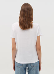T-Shirt With Butterflies With Flowers Print