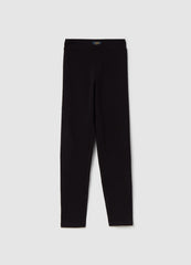 Stretch Cotton Crop Leggings