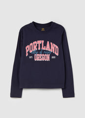 T-Shirt With Long Sleeves And Print