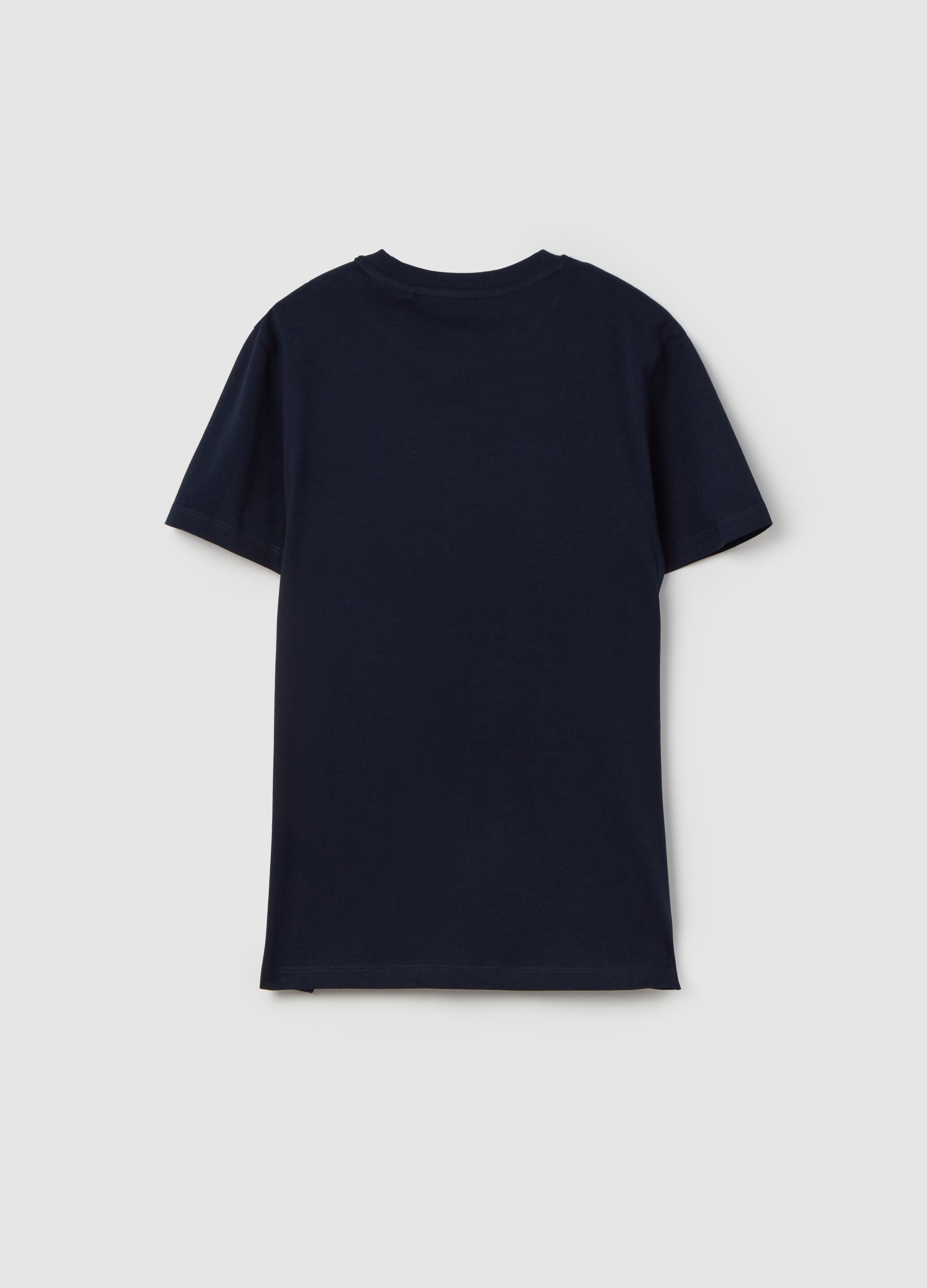 Ovs Solid Colour T-Shirt In Organic Cotton